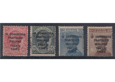 ITALIA REGNO 1922 Congresso filatelico italiano 4v MNH** ©