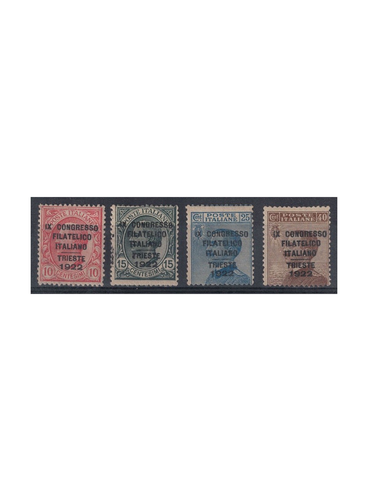 ITALY KINGDOM 1922 Italian Philatelic Congress 4v MNH** ©