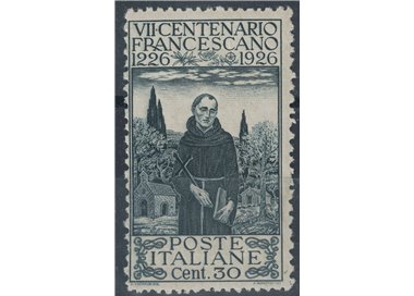 ITALY KINGDOM 1926 San Francesco, 30c perf. 13½ x 11 MNH** ©