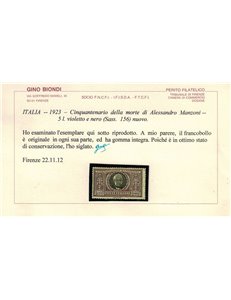 ITALIA REGNO 1923 Alessandro Manzoni 6v MNH** ©