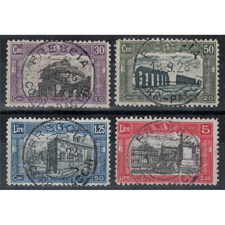 ITALIA REGNO 1928 Milizia II 4v us ©