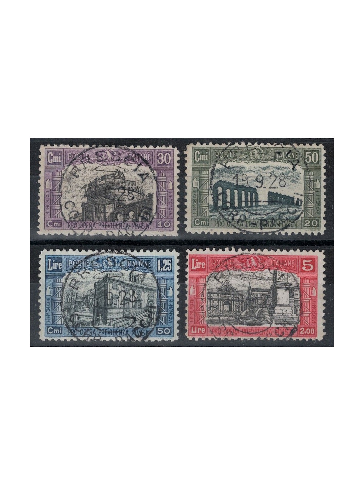 ITALY KINGDOM 1928 Militia II 4v us ©