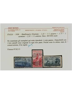 ITALIA REGNO 1936 Bimillenario Orazio 13v us ©
