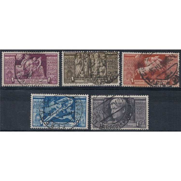 ITALY KINGDOM 1937 Bimillenary of Augustus (airmail) 5v us ©