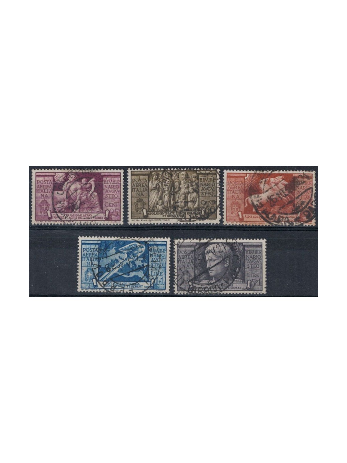 ITALY KINGDOM 1937 Bimillenary of Augustus (airmail) 5v us ©