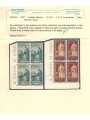 ITALIA REGNO 1937 Uomini illustri in quartina 10v MNH** ©