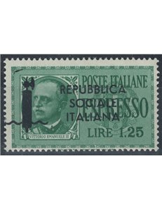 ITALY RSI 1944 Espresso Variety £1.25 green MNH**