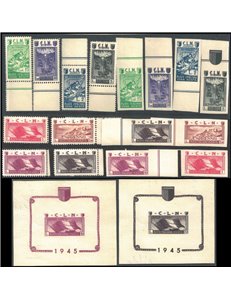 AOSTA 1944 Soggetti vari 16v + 2 BF MNH** ©