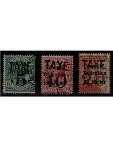 TRENTINO (BZ3) 1918-19 Venezia Tridentina (TAXE and horizontal figures) 3v us ©