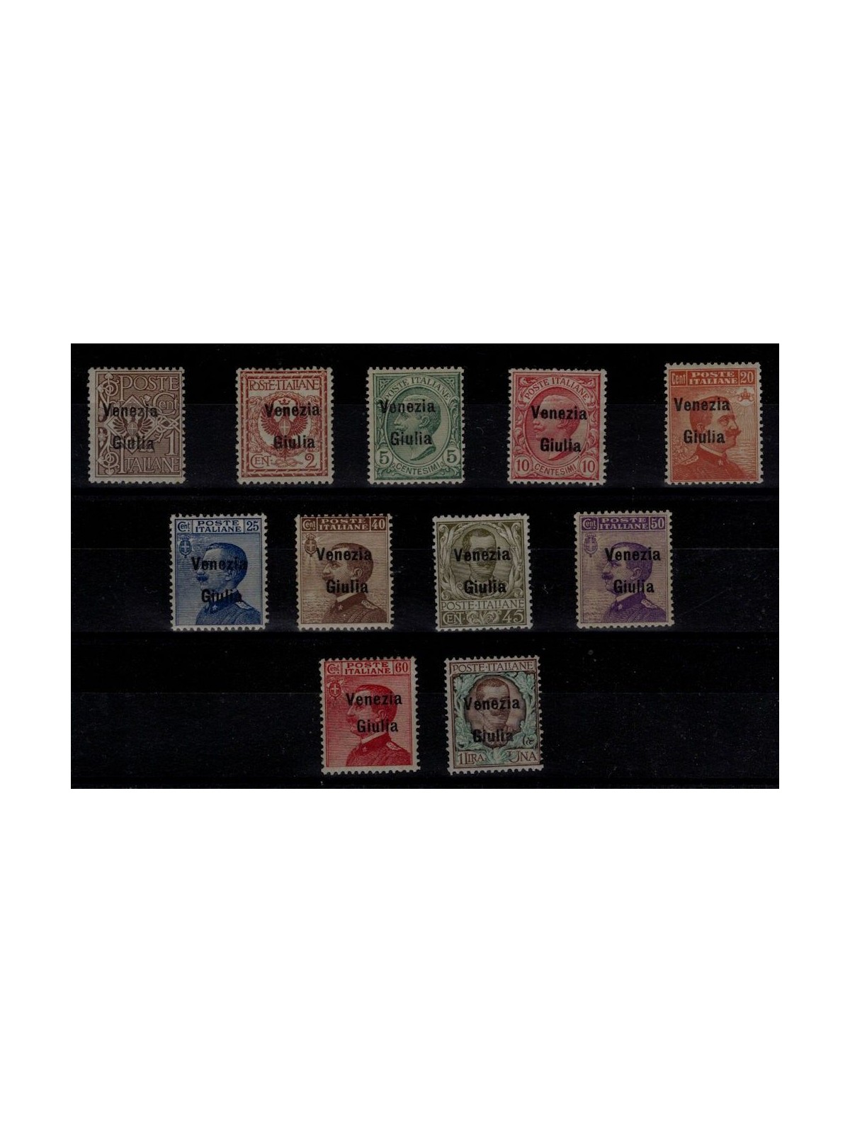 VENICE GIULIA 1918 Ordinary set 11v MNH** © (Luxury)