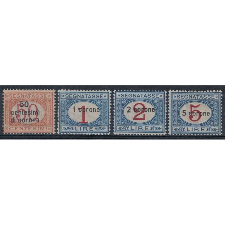 DALMATIA 1922 Postage Due 4v MNH** © (Luxury)