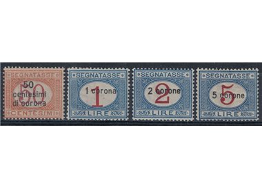 DALMATIA 1922 Postage Due 4v MNH** © (Luxury)