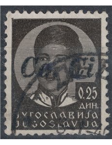 LUBIANA 1941 25 p. nero soprastampa a mano us ©