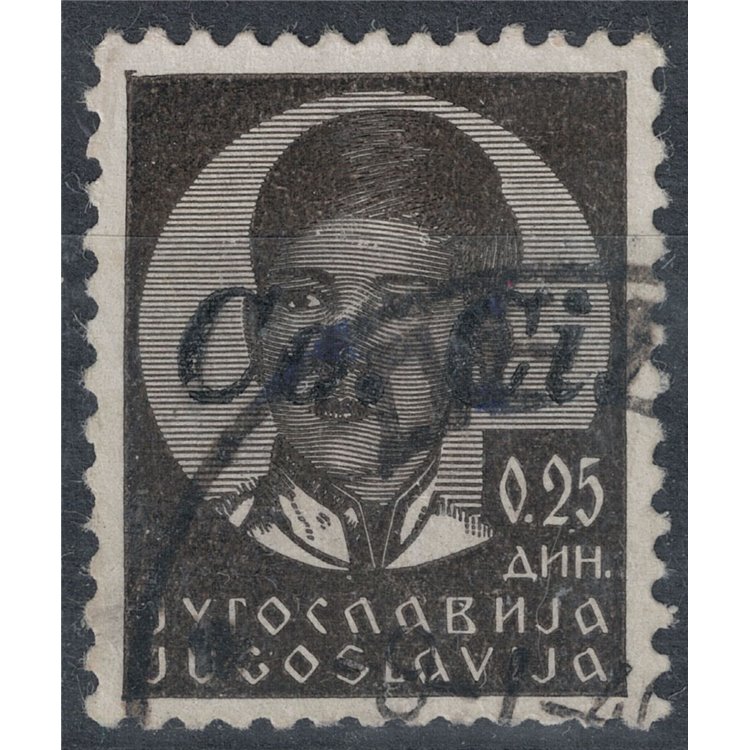 LJUBLJANA 1941 25 p. black hand overprint us ©