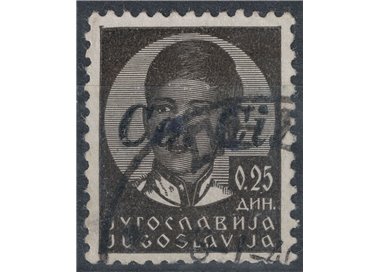 LJUBLJANA 1941 25 p. black hand overprint us ©