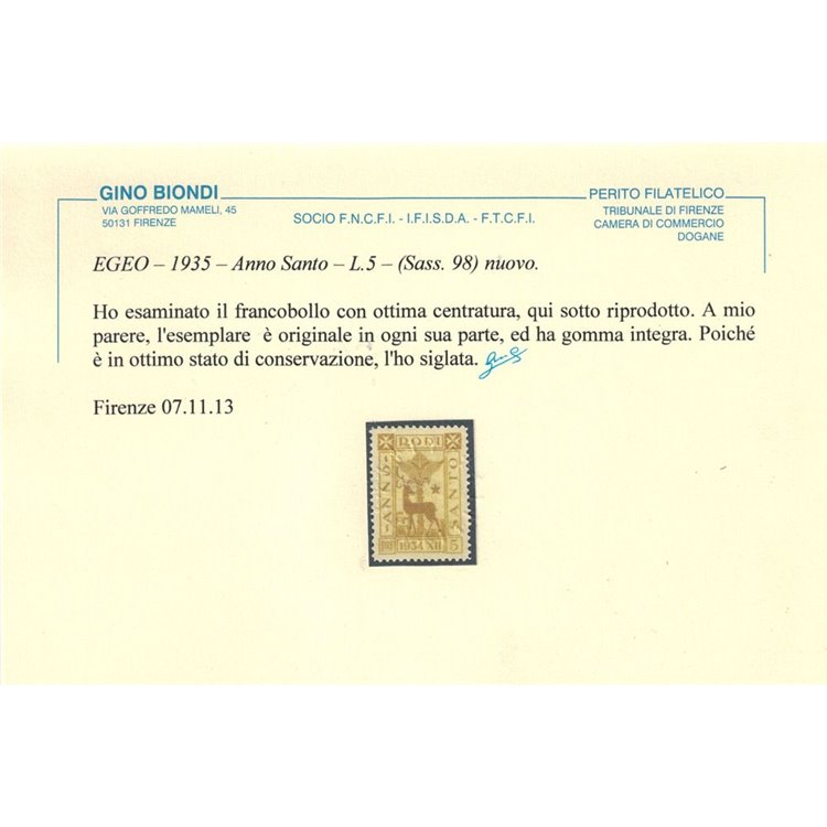 EGEO 1935 Anno Santo 8v MNH** ©