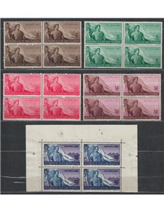 SAN MARINO 1948 Lavoro in quartina 5v MNH**