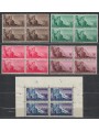 SAN MARINO 1948 Work in block of four 5v MNH**