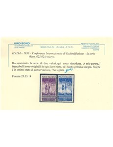 ITALIA 1950 Radiodiffusione 2v MNH** ©