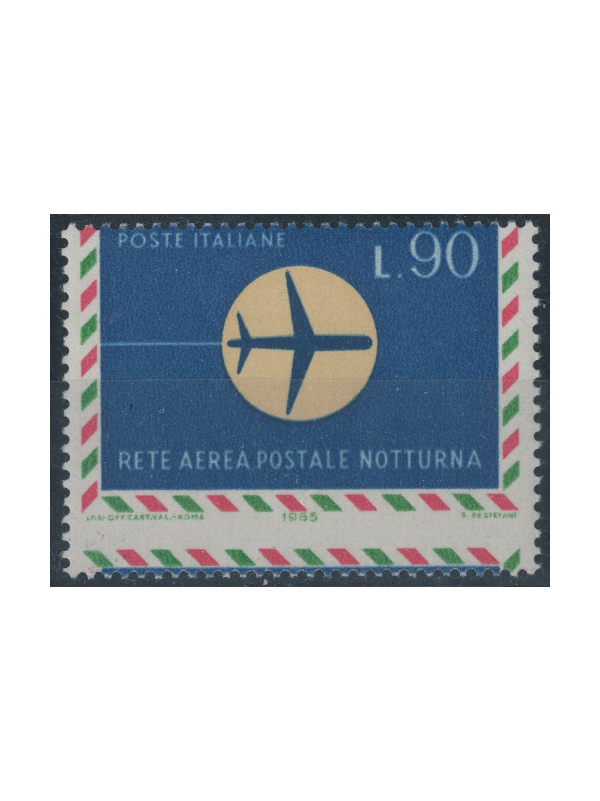 ITALY 1965 Variety £90 Night Airline MNH**