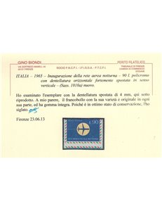 ITALIA 1965 Varietà ₤ 90 Rete aerea notturna MNH**