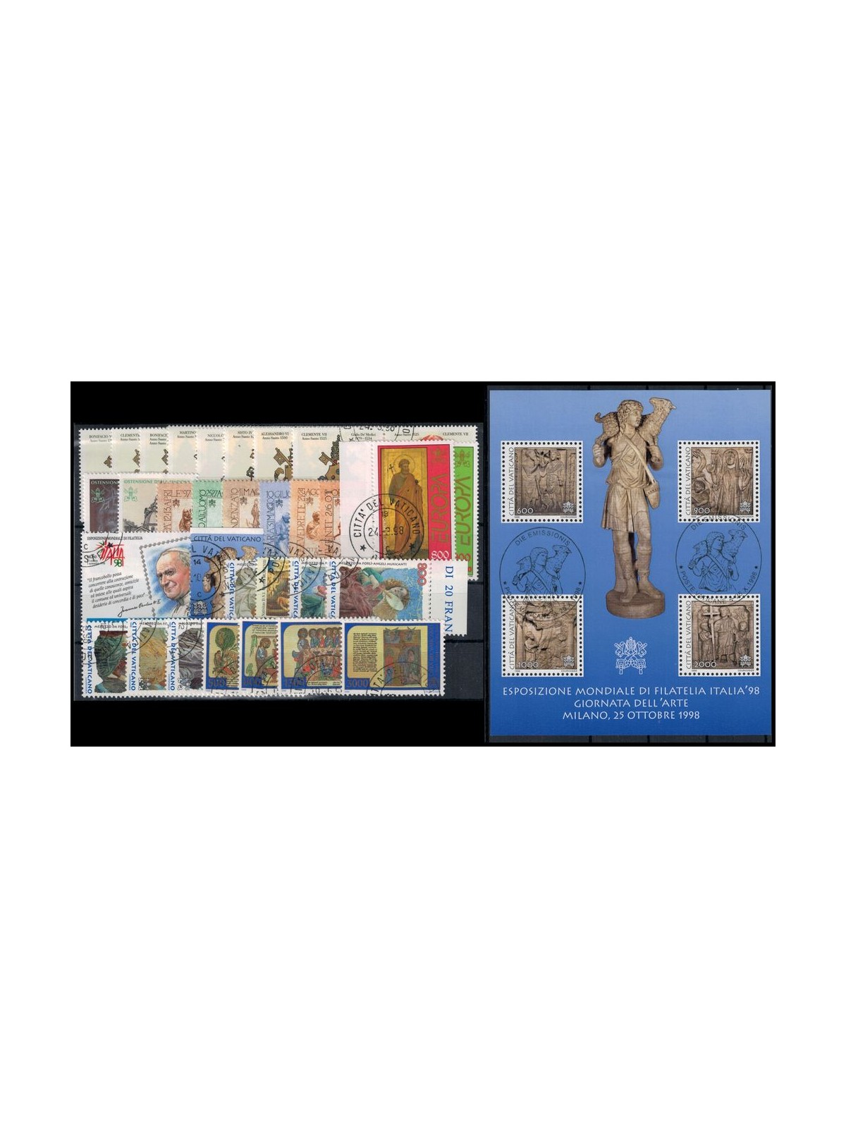 VATICAN 1998 Complete Year 31v + 1 s/s us