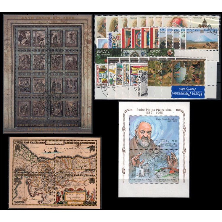 VATICAN 1999 Complete Year 39v + 3 s/s us