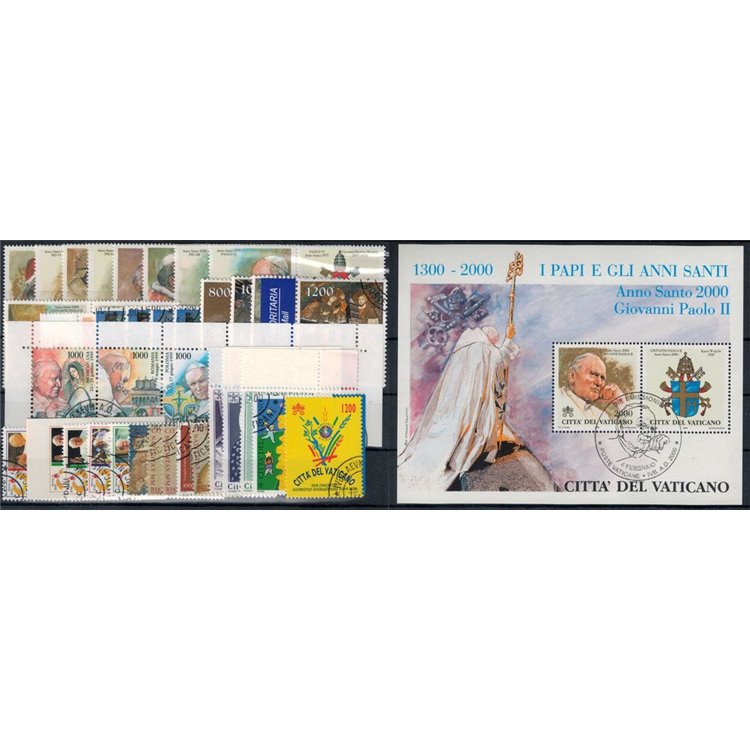 VATICAN 2000 Complete year 38v + 1 s/s us