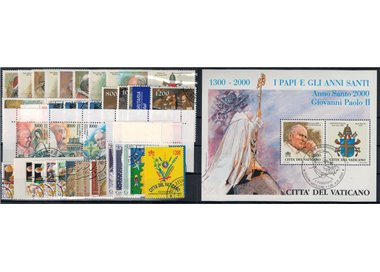 VATICANO 2000 Annata completa 38v + 1 BF us