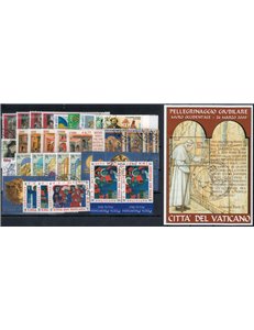 VATICAN 2001 Complete Year 33v + 1 s/s us