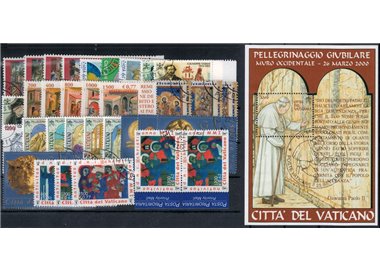 VATICAN 2001 Complete Year 33v + 1 s/s us