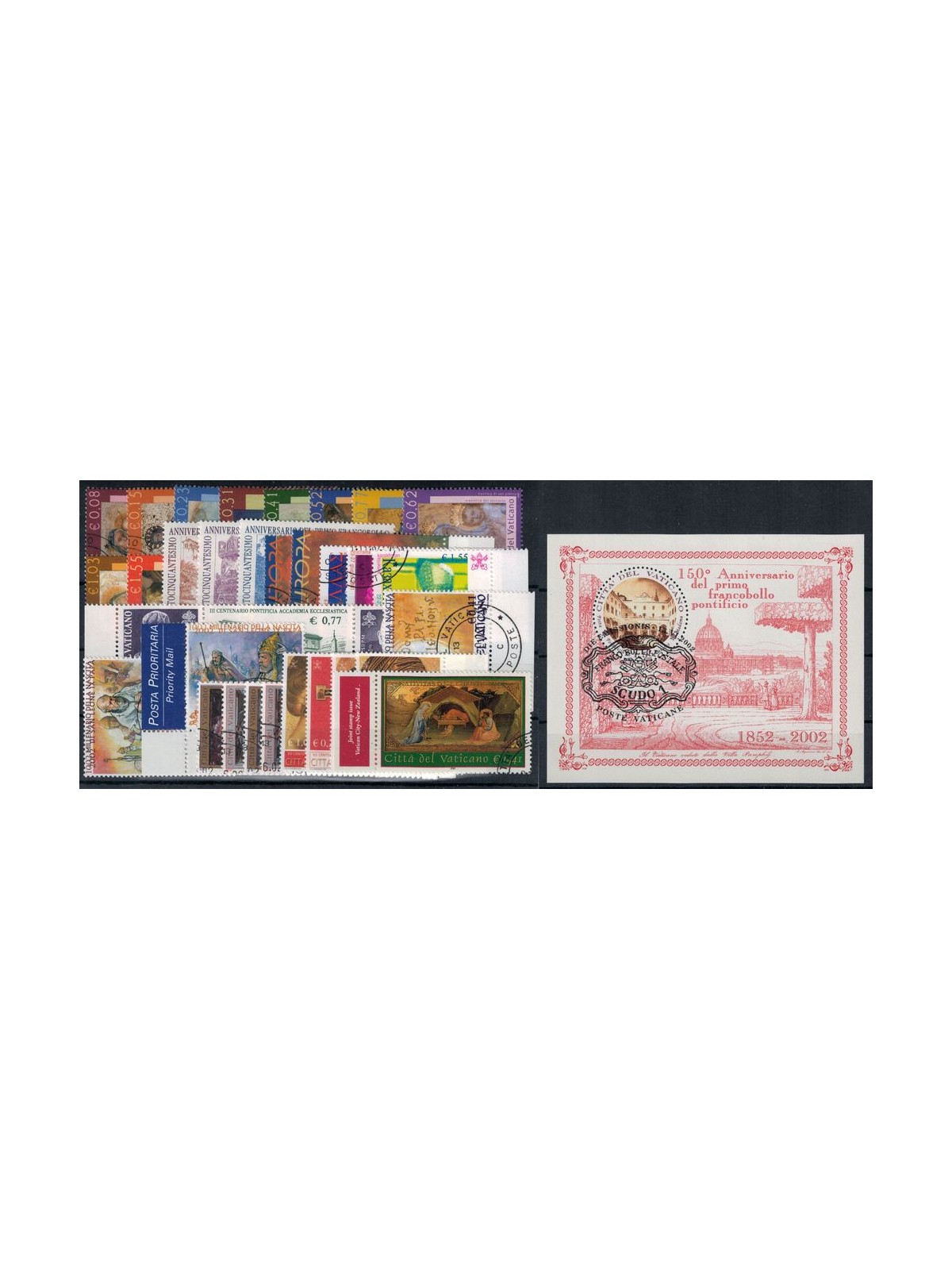 VATICAN 2002 Complete Year 33v + 1 s/s us