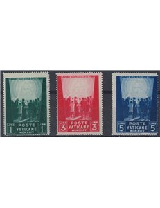 VATICAN 1945 Pro prisoners, 3rd issue 3v MNH**