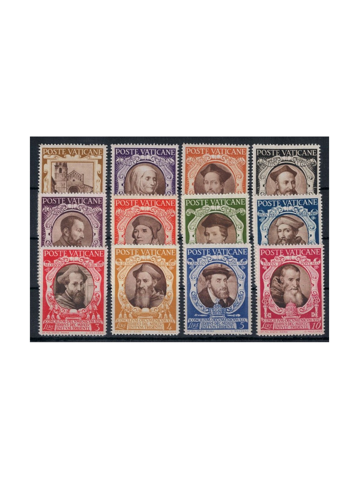 VATICANO 1946 Concilio di Trento 12v MNH**