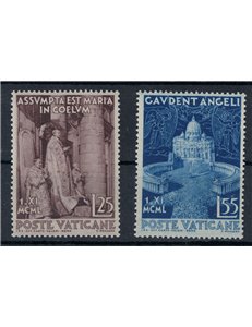 VATICANO 1951 Dogma dell'Assunzione 2v MNH**