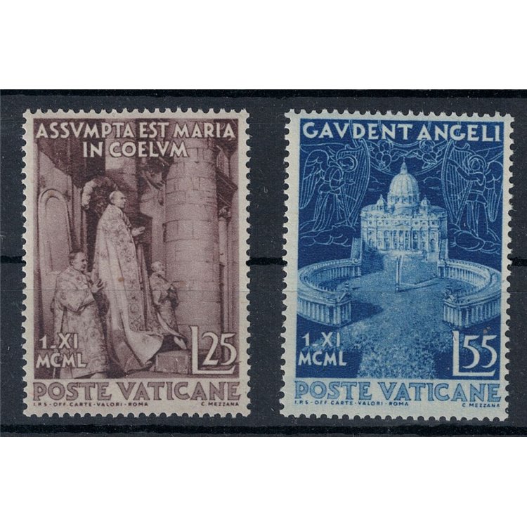 VATICAN 1951 Dogma of the Assumption 2v MNH**