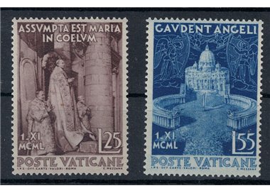 VATICAN 1951 Dogma of the Assumption 2v MNH**