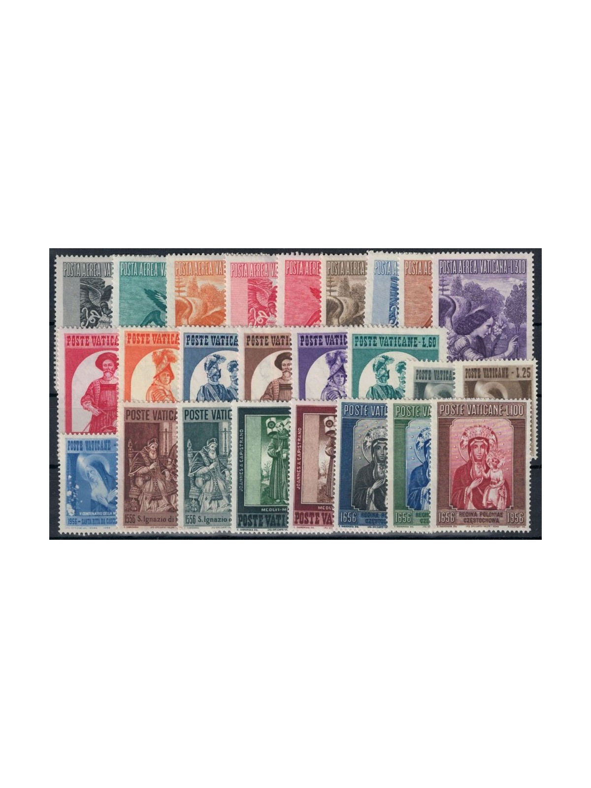VATICAN 1956 Complete Year 25v MNH**