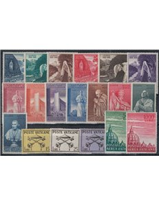 VATICAN 1958 Complete Year 19v MNH**