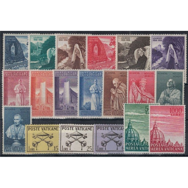 VATICANO 1958 Annata Completa 19v MNH**