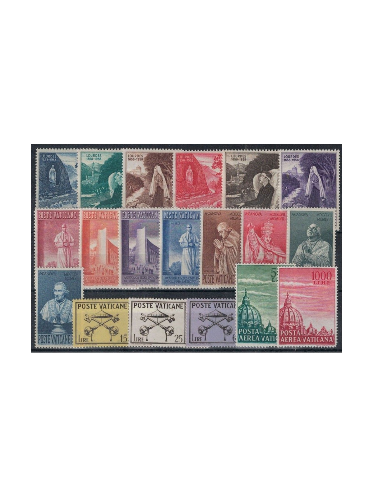 VATICANO 1958 Annata Completa 19v MNH**