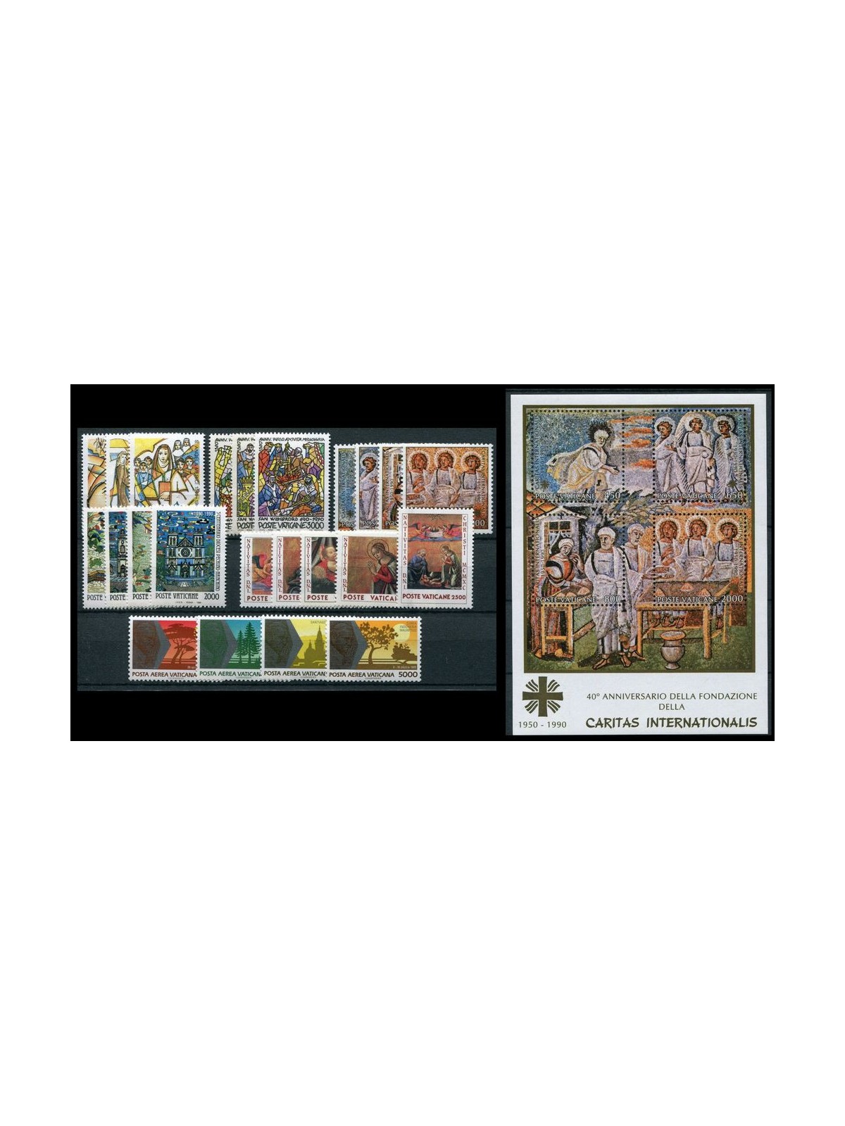 VATICANO 1990 Annata Completa 23v + 1 BF MNH**