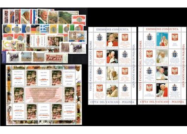 VATICANO 2004 Annata Completa 33v + 3 BF MNH**