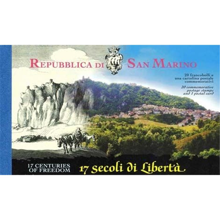 SAN MARINO 2000 17 centuries of freedom booklet MNH**