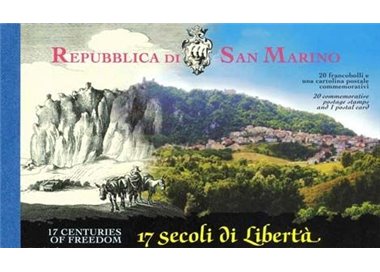 SAN MARINO 2000 17 centuries of freedom booklet MNH**