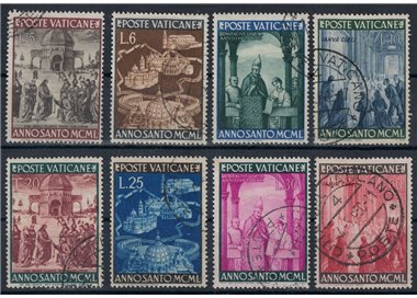 VATICANO 1949 Anno Santo 8v us