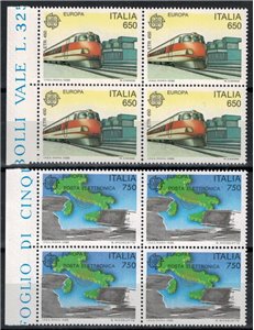 ITALIA 1988 Europa 2v in quartina MNH**