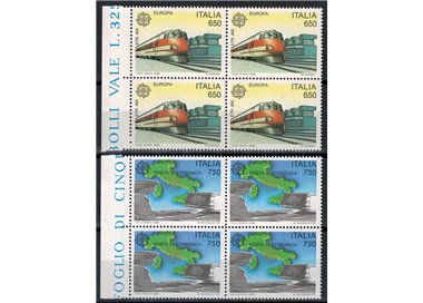 ITALY 1988 Europe 2v in block of four MNH**