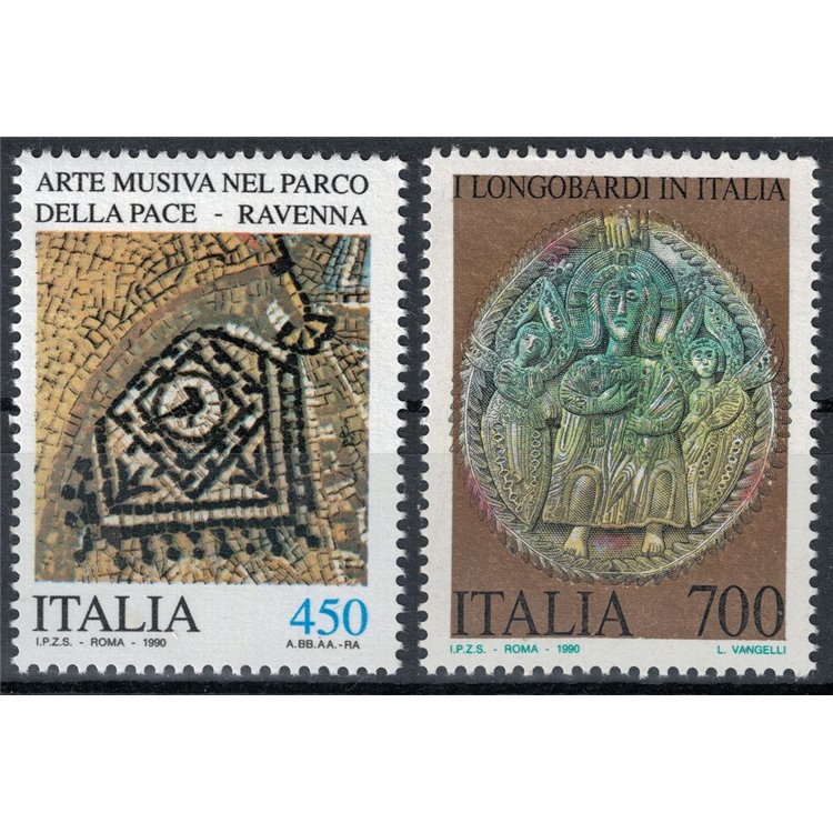 ITALY 1990 Artistic Heritage 2v MNH**