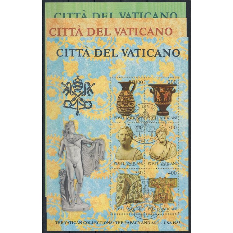 VATICAN 1983 Vatican Art Collections in the USA 3 s/s us